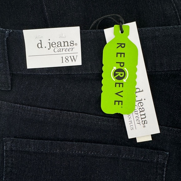 NWT D. Jeans Career Flare Denim Pants, Size 18W - Picture 8 of 12